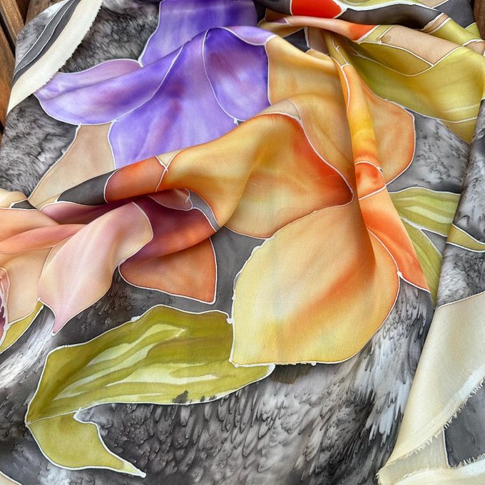 Step 5 — your finished, wearable silk scarf